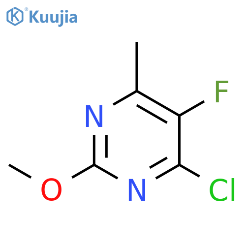 4-Chloro-5-fluoro-2-methoxy-6-methylpyrimidine structure