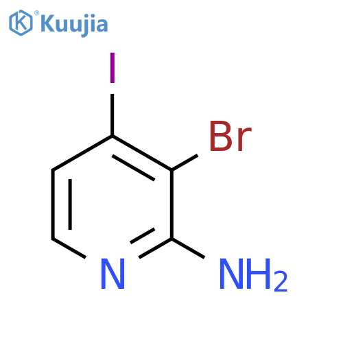 2-Amino-3-bromo-4-iodopyridine structure