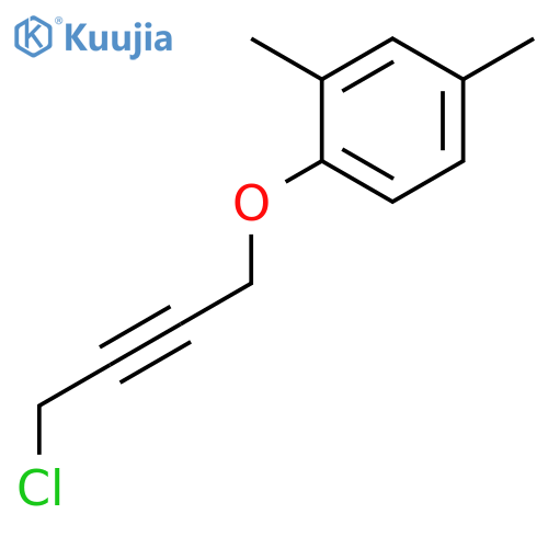 1-[(4-Chlorobut-2-yn-1-yl)oxy]-2,4-dimethylbenzene structure