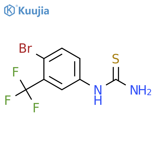 4-Bromo-3-trifluoromethylphenylthiourea structure