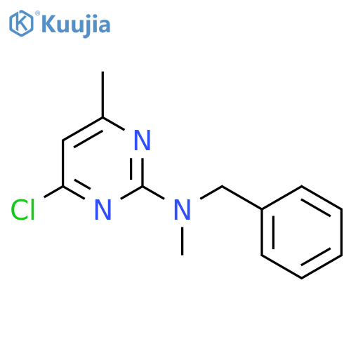 N-benzyl-4-chloro-N,6-dimethylpyrimidin-2-amine structure
