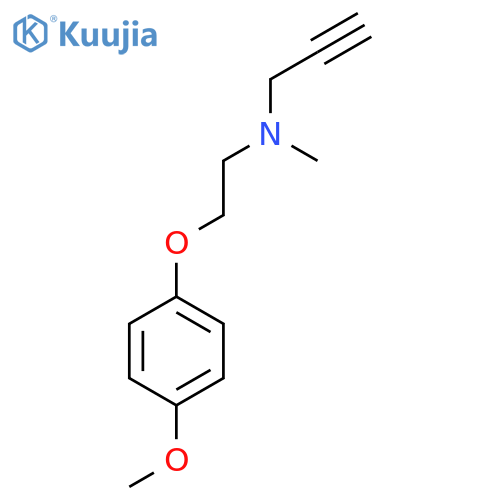[2-(4-Methoxyphenoxy)ethyl](methyl)(prop-2-yn-1-yl)amine structure