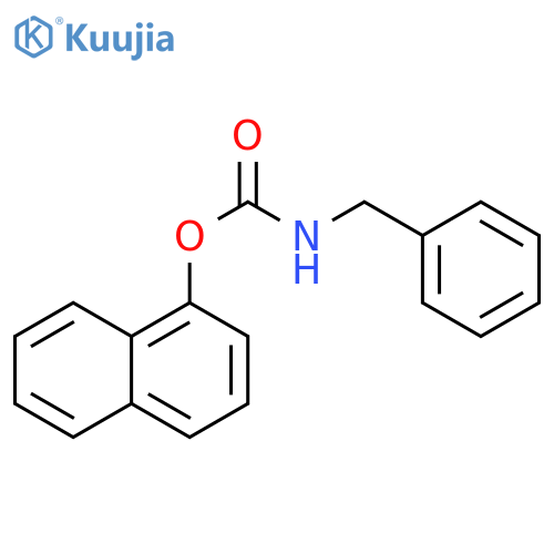 Carbamic acid, (phenylmethyl)-, 1-naphthalenyl ester structure