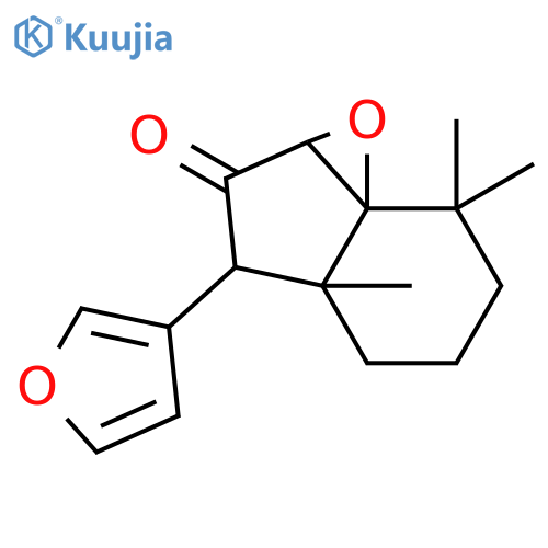 (1aR,3S,3aR,7aR)-3-(furan-3-yl)-3a,7,7-trimethylhexahydroindeno[1,7a-b]oxiren-2(1aH)-one structure