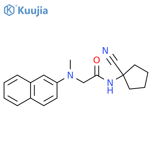 N-(1-cyanocyclopentyl)-2-[methyl(naphthalen-2-yl)amino]acetamide structure