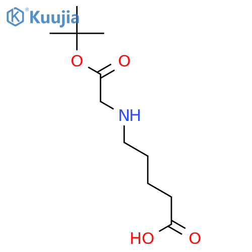 Pentanoic acid, 5-[[(1,1-dimethylethoxy)carbonyl]methylamino]- structure