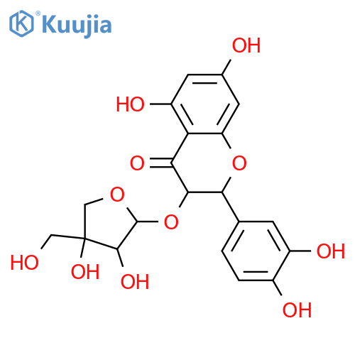 Taxifolin 3-apioside structure