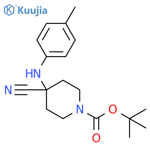 TERT-BUTYL4-CYANO-4-(P-TOLYLAMINO)PIPERIDINE-1-CARBOXYLATE structure