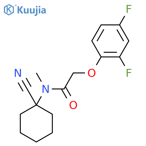 N-(1-cyanocyclohexyl)-2-(2,4-difluorophenoxy)-N-methylacetamide structure
