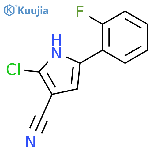 2-Chloro-5-(2-fluorophenyl)-1h-pyrrole-3-carbonitrile structure