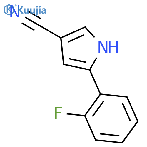 5-(2-Fluorophenyl)-1H-pyrrole-3-carbonitrile structure