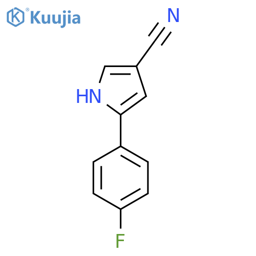 5-(4-Fluorophenyl)-1H-pyrrole-3-carbonitrile structure