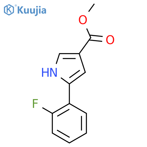 Methyl 5-(2-fluorophenyl)-1H-pyrrole-3-carboxylate structure