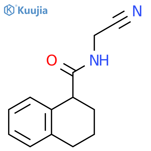 N-(cyanomethyl)-1,2,3,4-tetrahydronaphthalene-1-carboxamide structure