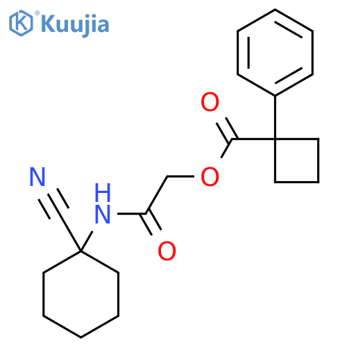 [(1-Cyanocyclohexyl)carbamoyl]methyl 1-phenylcyclobutane-1-carboxylate structure