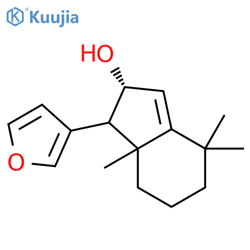 1H-Inden-2-ol,1-(3-furanyl)-2,4,5,6,7,7a-hexahydro-4,4,7a-trimethyl-, (1R,2S,7aS)-rel- structure