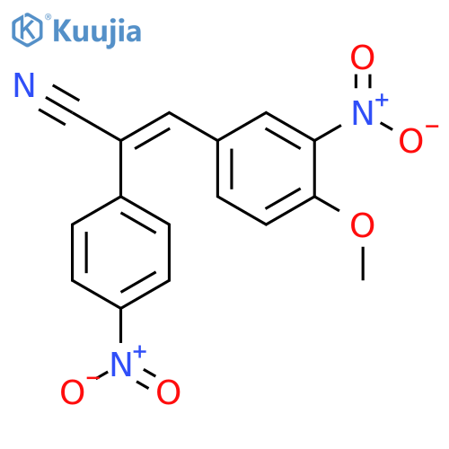 Benzeneacetonitrile, a-[(4-methoxy-3-nitrophenyl)methylene]-4-nitro- structure