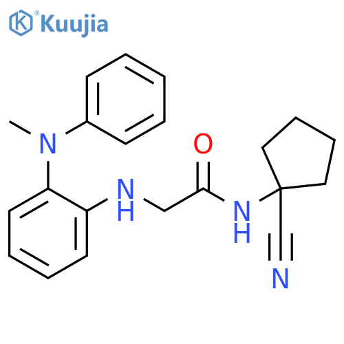 N-(1-Cyanocyclopentyl)-2-[[2-(methylphenylamino)phenyl]amino]acetamide structure