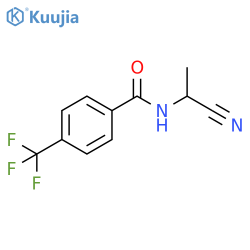 N-(1-Cyanoethyl)-4-(trifluoromethyl)benzamide structure