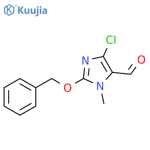 1H-Imidazole-5-carboxaldehyde, 4-chloro-1-methyl-2-(phenylmethoxy)- structure