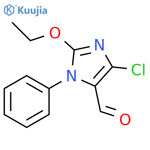 4-Chloro-2-ethoxy-1-phenyl-1H-imidazole-5-carboxaldehyde structure