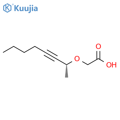 Acetic acid, [(1-methyl-2-heptynyl)oxy]-, (R)- (9CI) structure