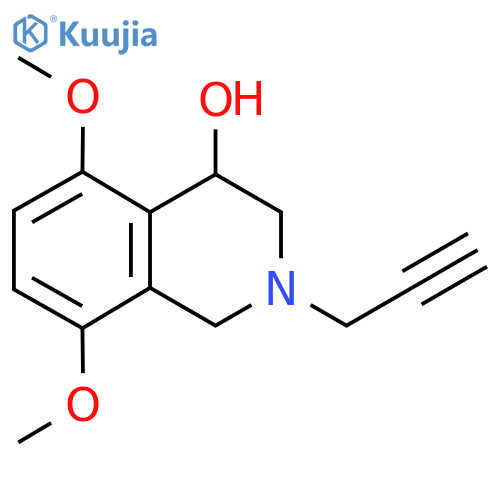 5,8-Dimethoxy-2-(prop-2-yn-1-yl)-1,2,3,4-tetrahydroisoquinolin-4-ol structure