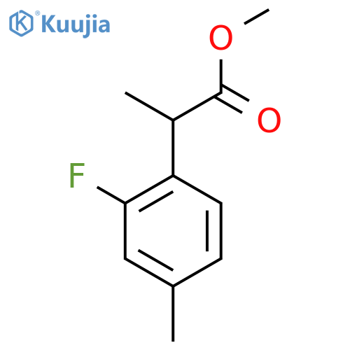 methyl 2-(2-fluoro-4-methylphenyl)propanoate structure