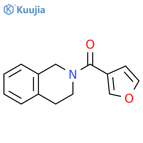 2-(furan-3-carbonyl)-1,2,3,4-tetrahydroisoquinoline structure