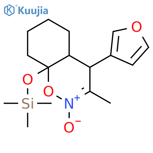 4H-1,2-Benzoxazine,4-(3-furanyl)-4a,5,6,7,8,8a-hexahydro-3-methyl-8a-[(trimethylsilyl)oxy]-,2-oxide, (4R,4aS,8aR)-rel- structure