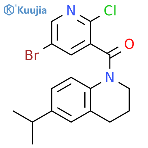 (5-Bromo-2-chloro-3-pyridinyl)[3,4-dihydro-6-(1-methylethyl)-1(2H)-quinolinyl]methanone structure