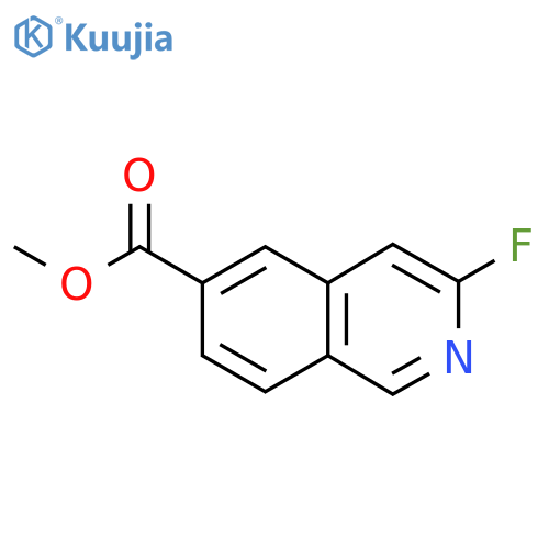 Methyl 3-fluoroisoquinoline-6-carboxylate structure
