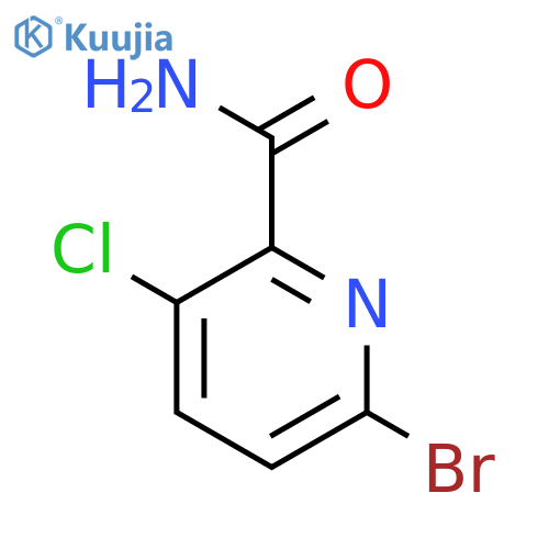 6-Bromo-3-chloropyridine-2-carboxamide structure