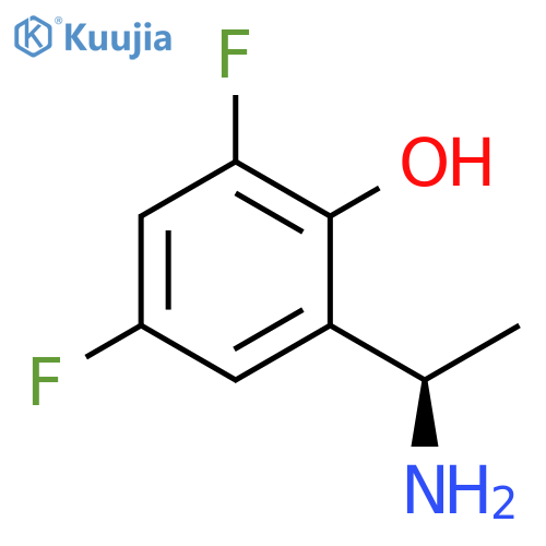 2-(1R)-1-aminoethyl-4,6-difluorophenol structure