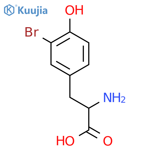 (R)-2-Amino-3-(3-bromo-4-hydroxyphenyl)propanoic acid structure