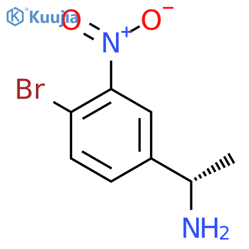 (1S)-1-(4-bromo-3-nitrophenyl)ethan-1-amine structure