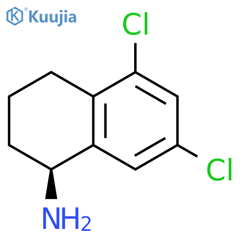 (1S)-5,7-DICHLORO-1,2,3,4-TETRAHYDRONAPHTHYLAMINE structure