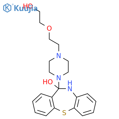 10,11-Dihydro-11-4-2-(2-hydroxyethoxy)ethyl-1-piperazinyldibenzob,f1,4thiazepin-11-ol structure