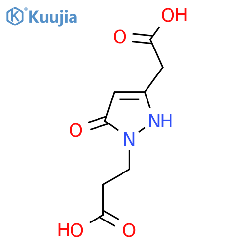 3-5-(2-Carboxyethyl)pyrazon-2-ylpropionic Acid structure