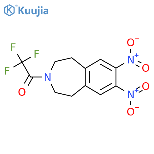 Ethanone, 2,2,2-trifluoro-1-(1,2,4,5-tetrahydro-7,8-dinitro-3H-3-benzazepin-3-yl)- structure