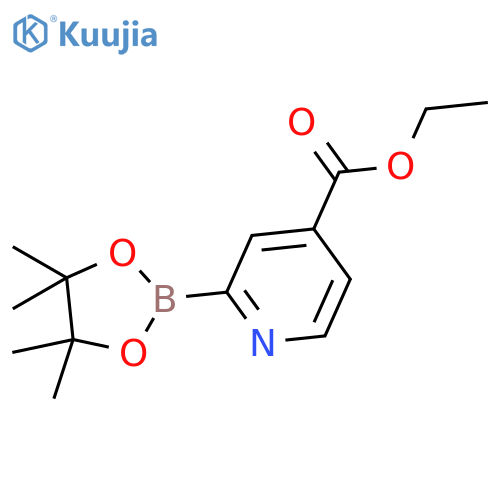 Ethyl 2-(4,4,5,5-tetramethyl-1,3,2-dioxaborolan-2-yl)isonicotinate structure