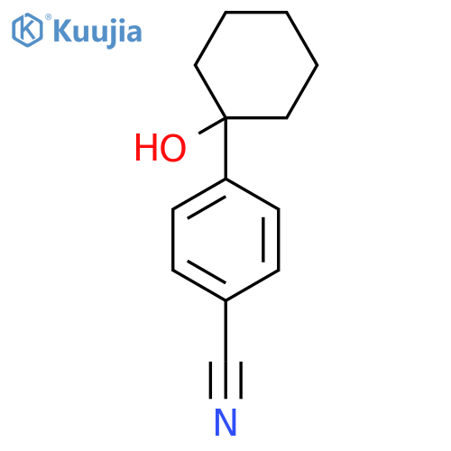 4-(1-Hydroxycyclohexyl)benzonitrile structure