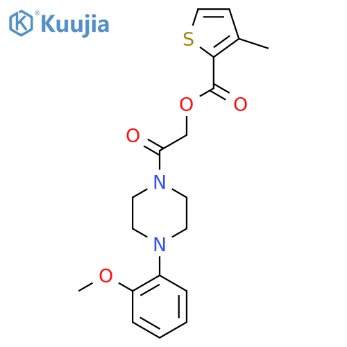 2-[4-(2-Methoxyphenyl)piperazin-1-yl]-2-oxoethyl 3-methylthiophene-2-carboxylate structure