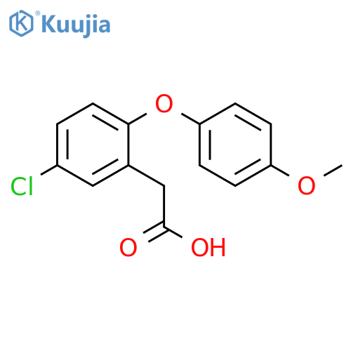 2-(2-(4-Methoxyphenoxy)-5-chlorophenyl)acetic Acid structure