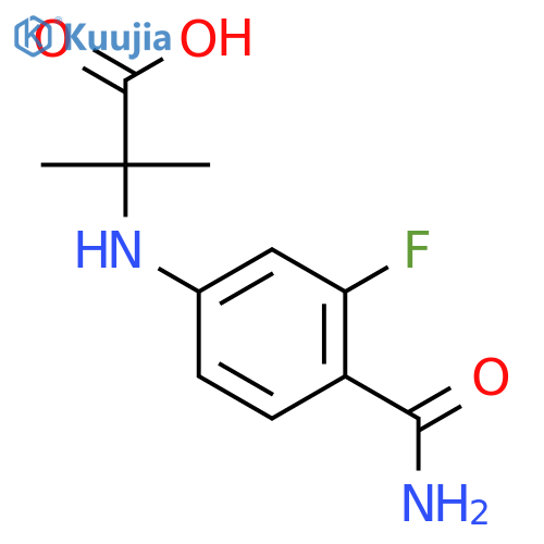N-4-(Aminocarbonyl)-3-fluorophenyl-2-methylalanine structure