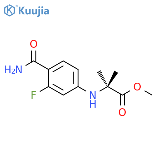 N-4-(Aminocarbonyl)-3-fluorophenyl-2-methylalanine Methyl Ester structure