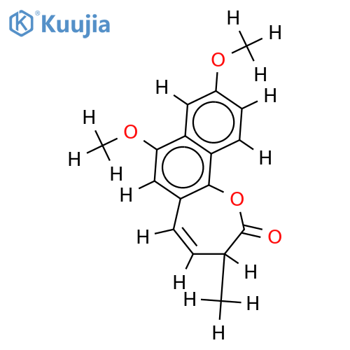 4,6-dimethoxy-3'-methylnaphto[1,2-b]oxepin-2'(3'H)-one structure
