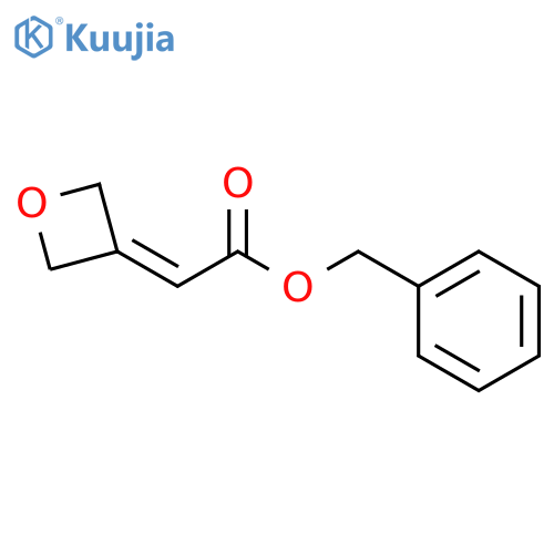 Benzyl 2-(oxetan-3-ylidene)acetate structure