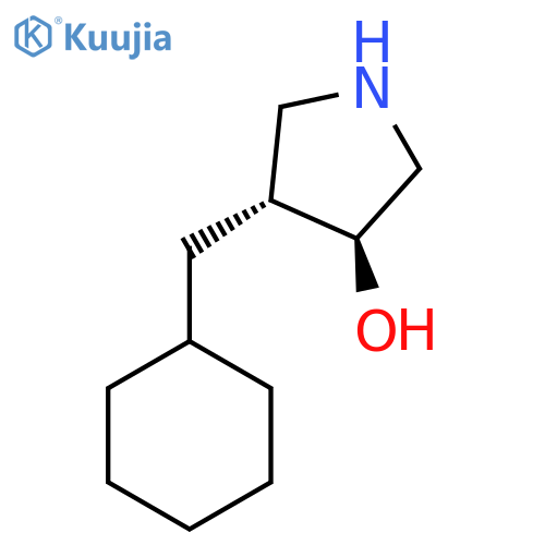 rac-(3R,4S)-4-(cyclohexylmethyl)pyrrolidin-3-ol structure