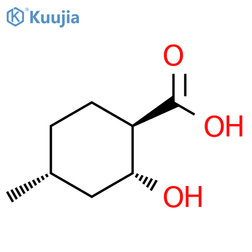 (1R,2R,4R)-2-Hydroxy-4-methylcyclohexanecarboxylic acid structure